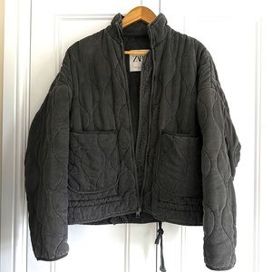 ZARA Woman Zara Padded Jacket With Pockets